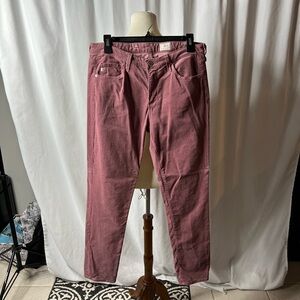 AG Adriano Goldschmied Prima Cigarette Leg Corduroy Pants – 30R